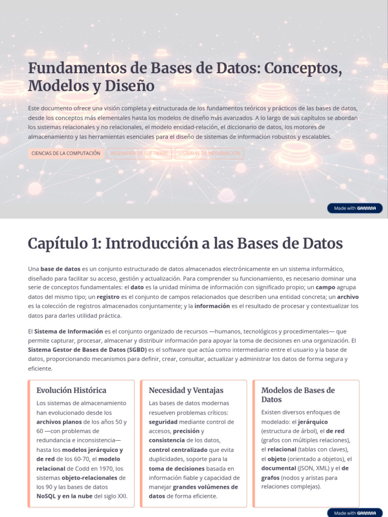Fundamentos de Bases de Datos Conceptos Modelos y Diseno | PDF | Bases ...