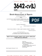 Kachalsky V Cacace (NY) - CA2 Plaintiffs-Apellants-Cross-Apelless Opening Brief