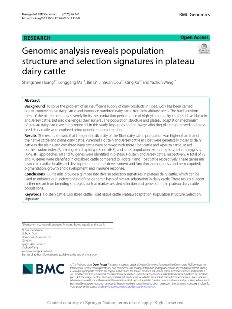 Genomic Analysis Reveals Population Structure and | PDF | Single ...