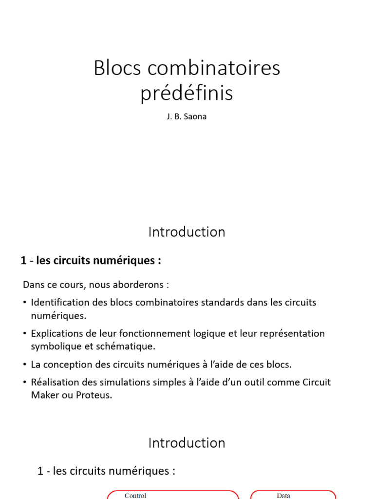 Blocs Combinatoires Prédéfinis | PDF | Mémoire (informatique) | Mémoire ...