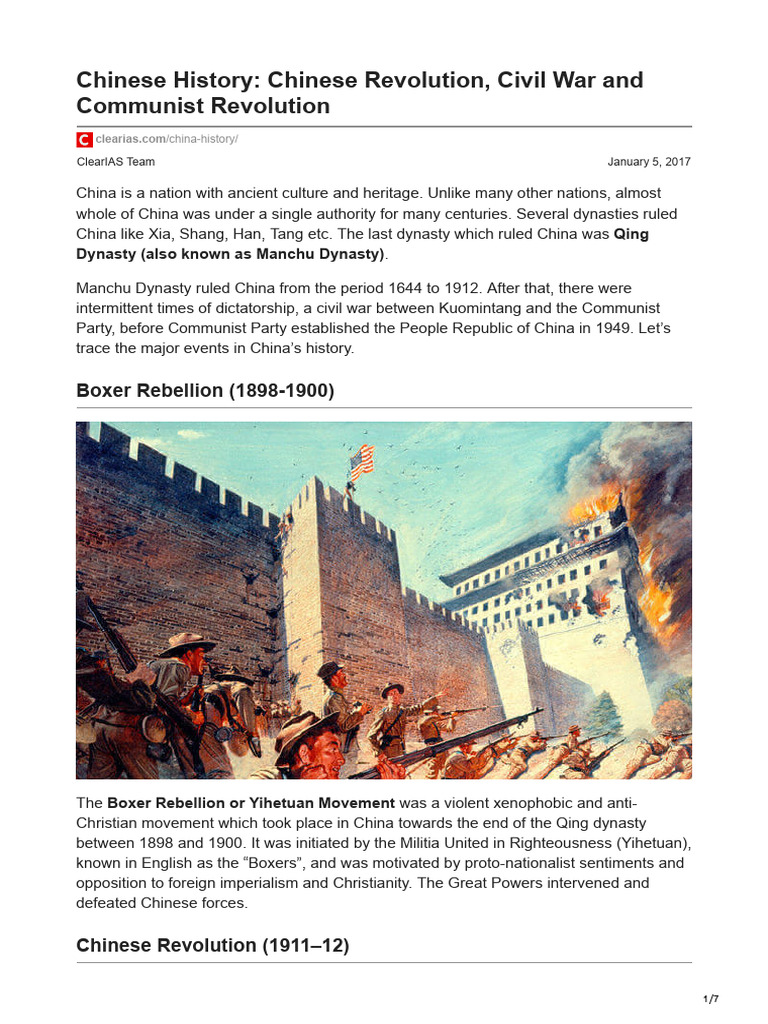 Clearias.com-Chinese History Chinese Revolution Civil War and Communist ...