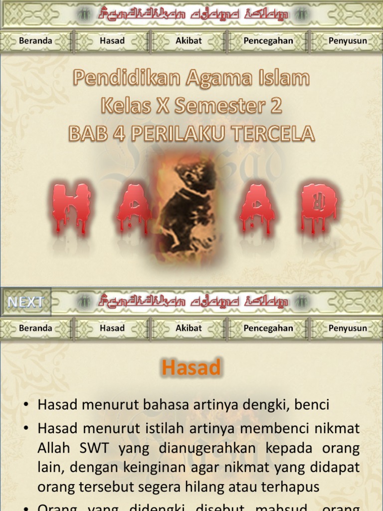 Arti dan Bahaya Hasad dalam Islam | PDF