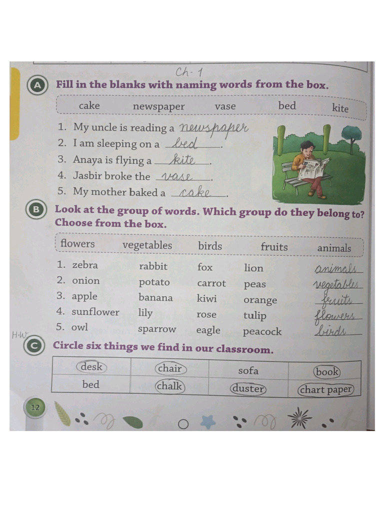 Class 2 English 2 Ch 1 PDF | PDF