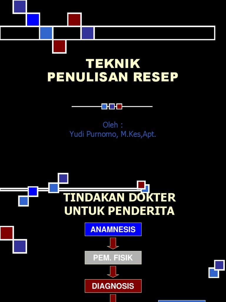 Penulisan Resep | PDF