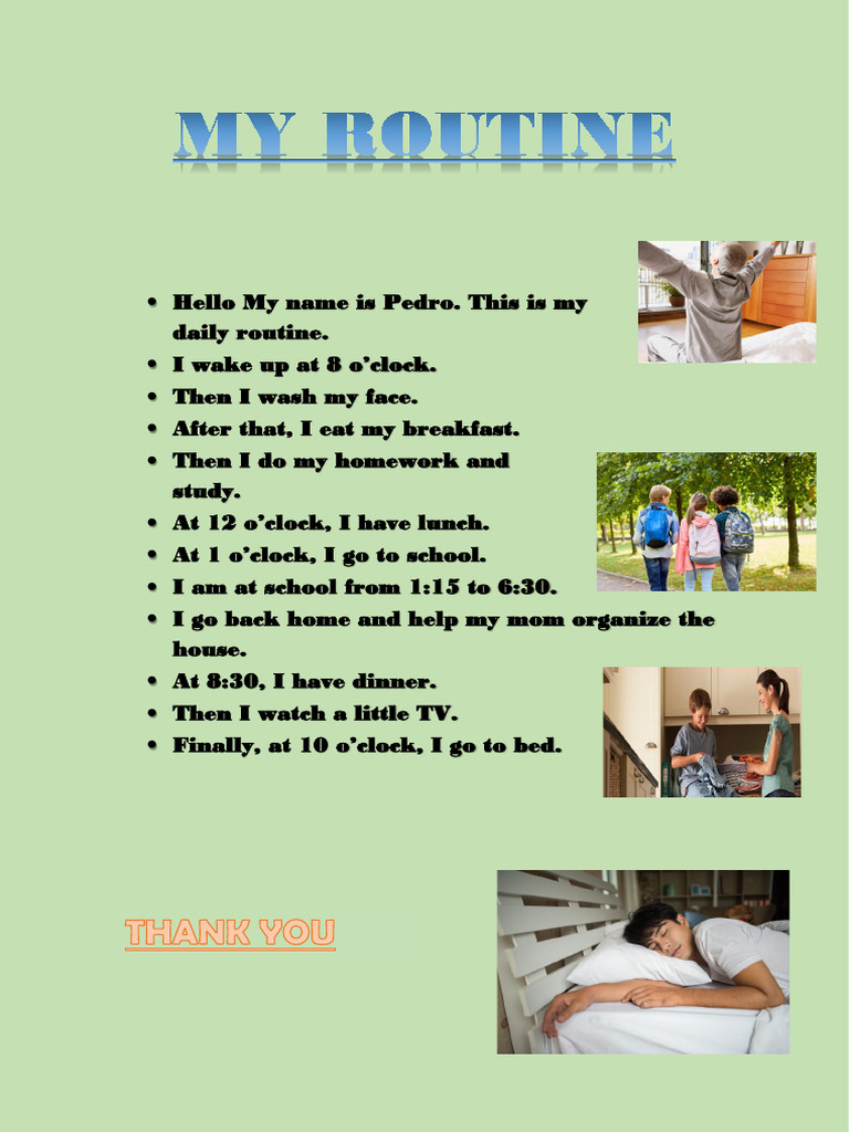 My Routine | PDF