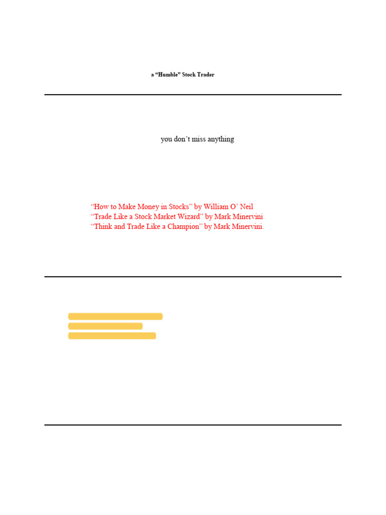 StockSelectionChecklistwithNon-NegotiableCriteria | PDF | Stocks ...