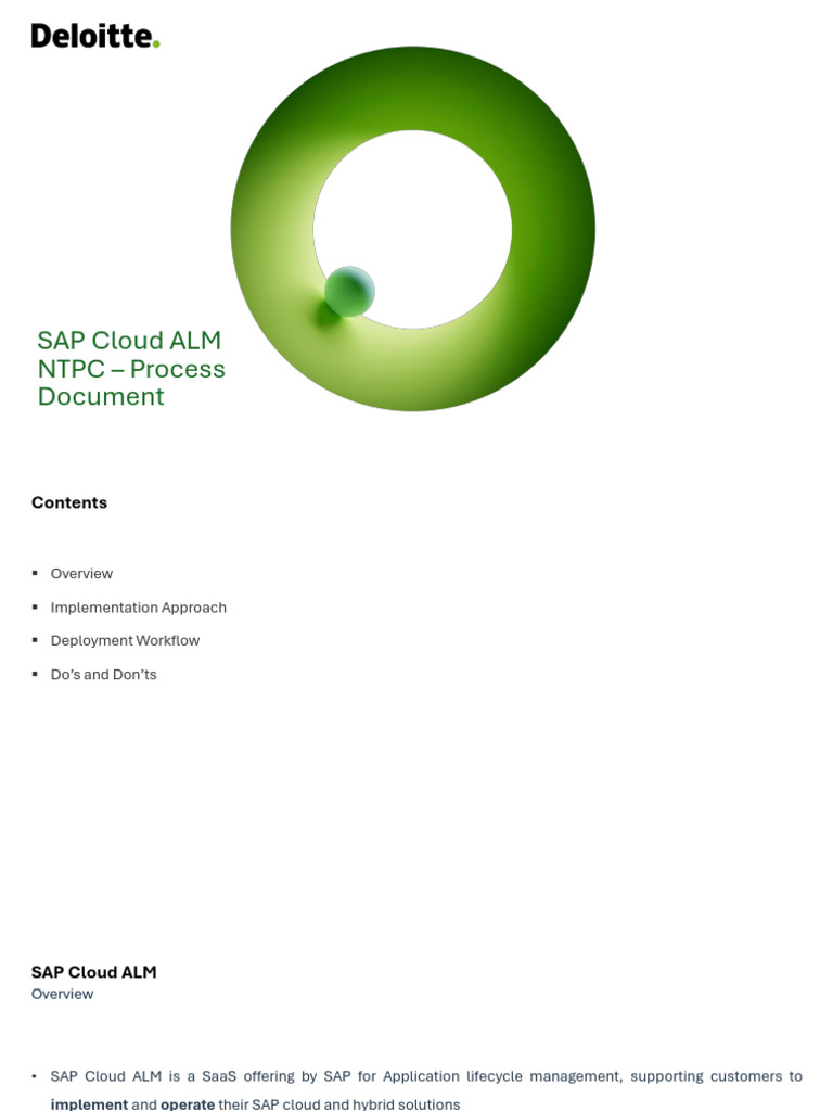 Cloud_ALM_Process_Document_V1.0 | PDF | Cloud Computing | Software ...