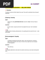 Telco Billing Inquiry Mock Call Script | PDF
