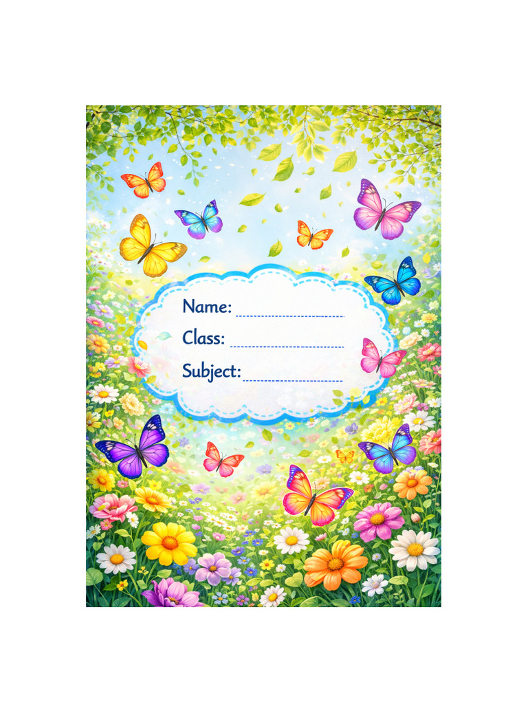 Spring Butterfly Sheet BPS | PDF