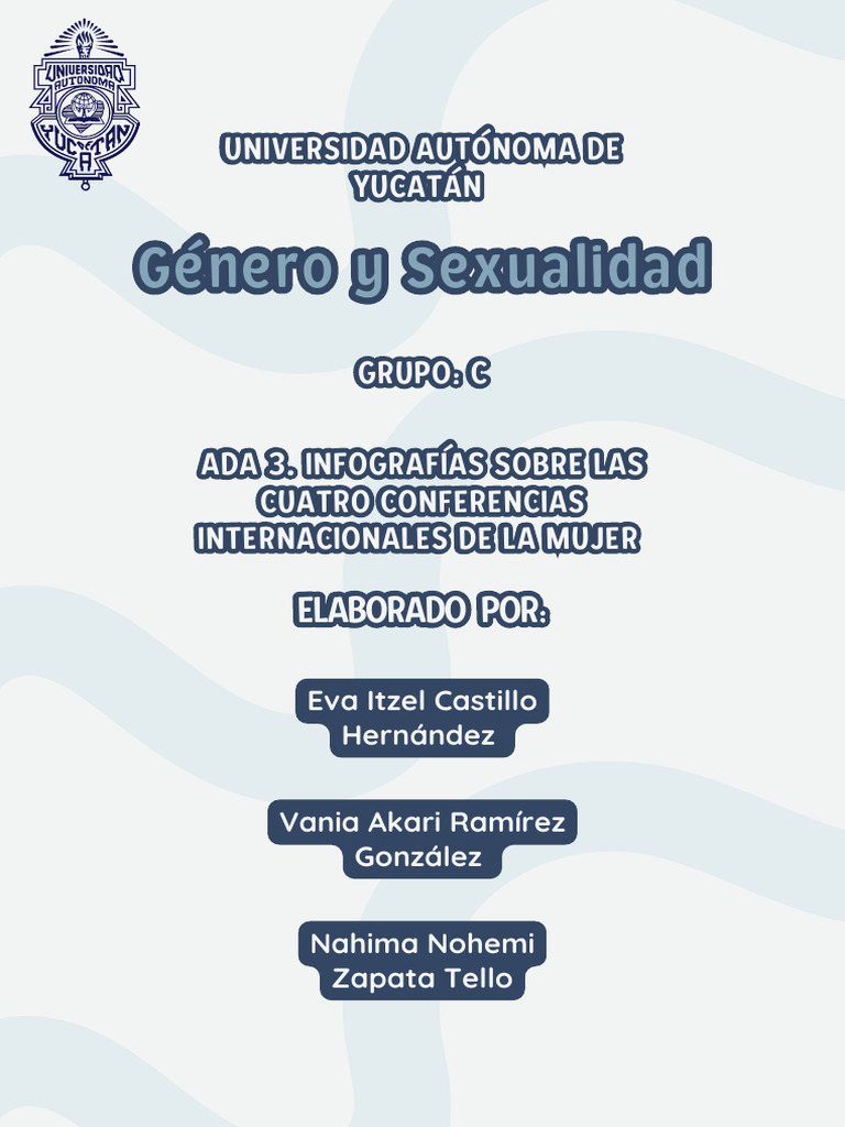 ADA 3. Infografías Sobre La Mujer | PDF | Estudios de género | Igualdad ...