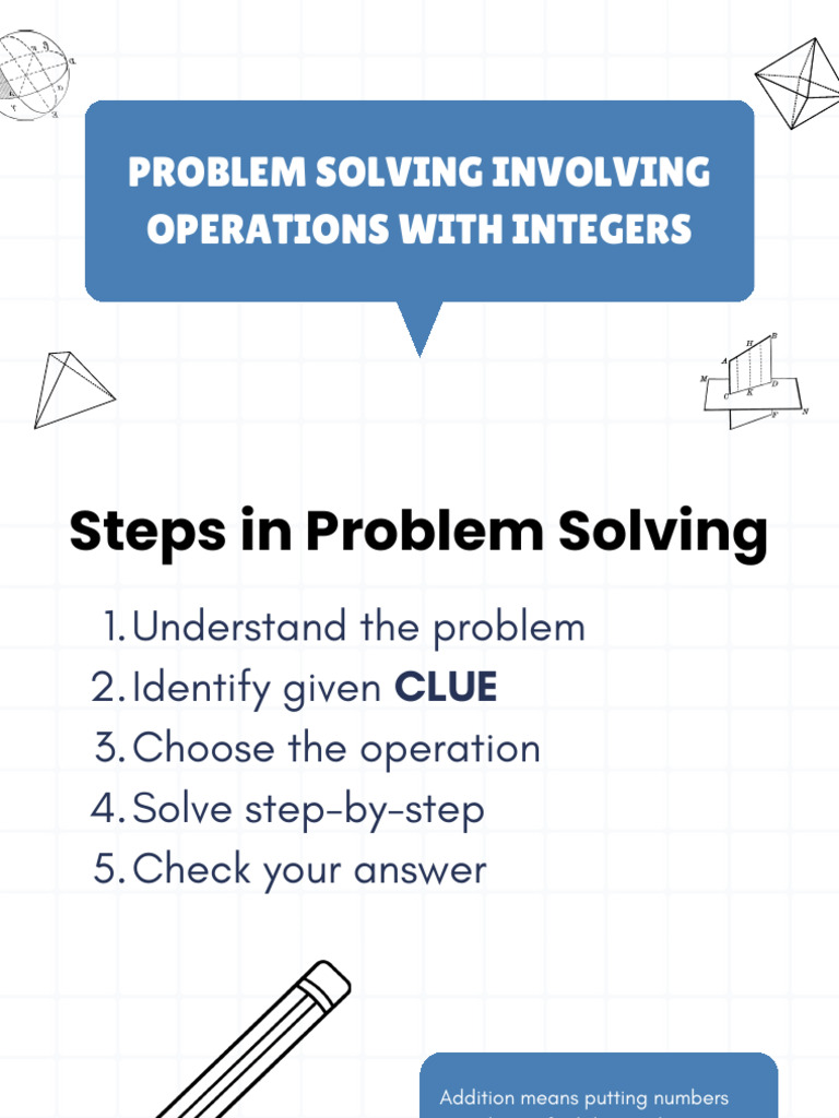 Blue Minimalist Let's Learn Mathematics Presentation | PDF ...