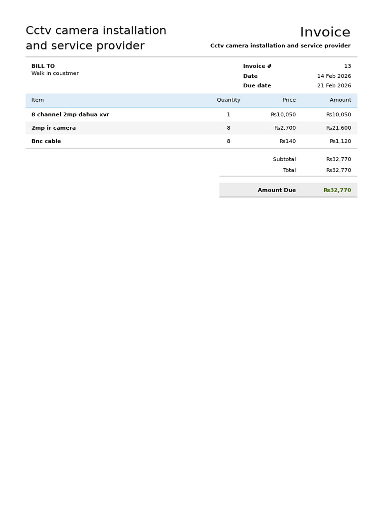 Invoice13 | PDF