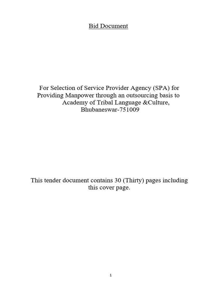 ATLC_RFP (Manpower_reqmnt)_1 | PDF | Request For Proposal | Procurement