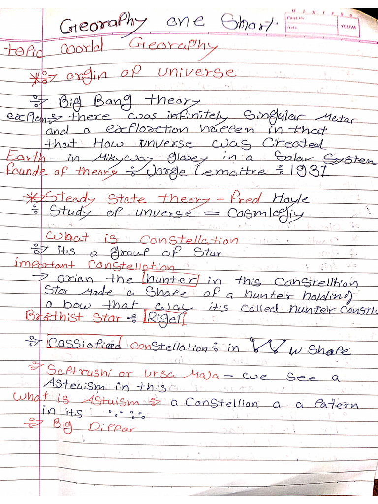 Geography Note | PDF