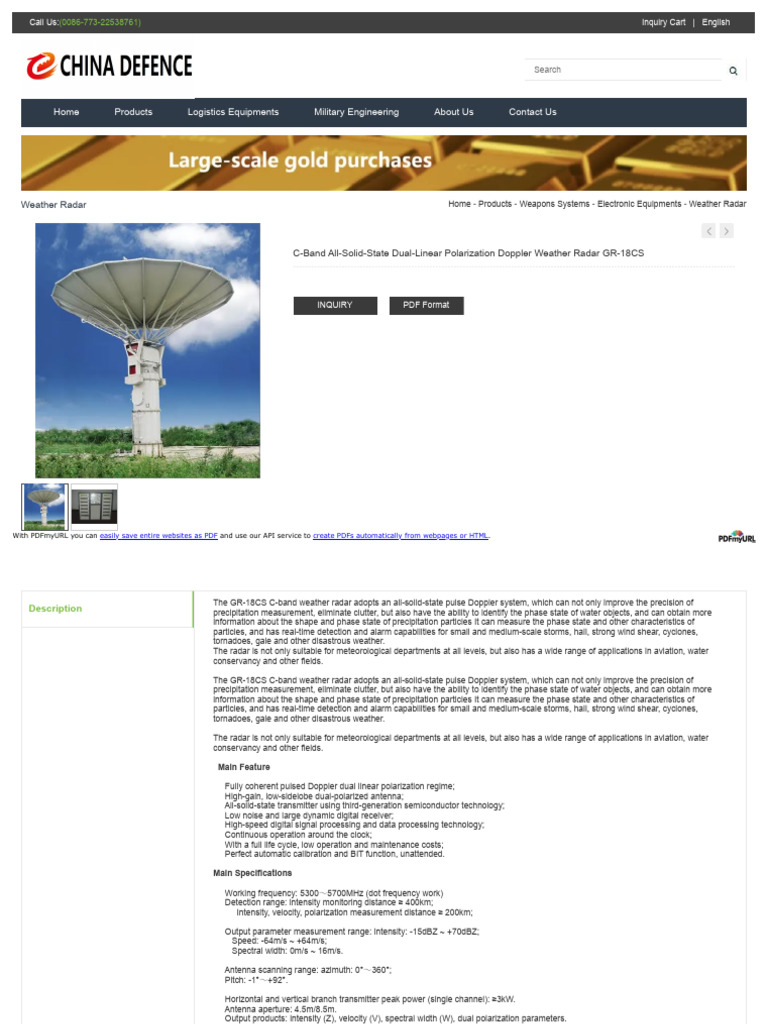 c Band Dual Linear Polarization Doppler Weather Radar p00765p1 HTML ...