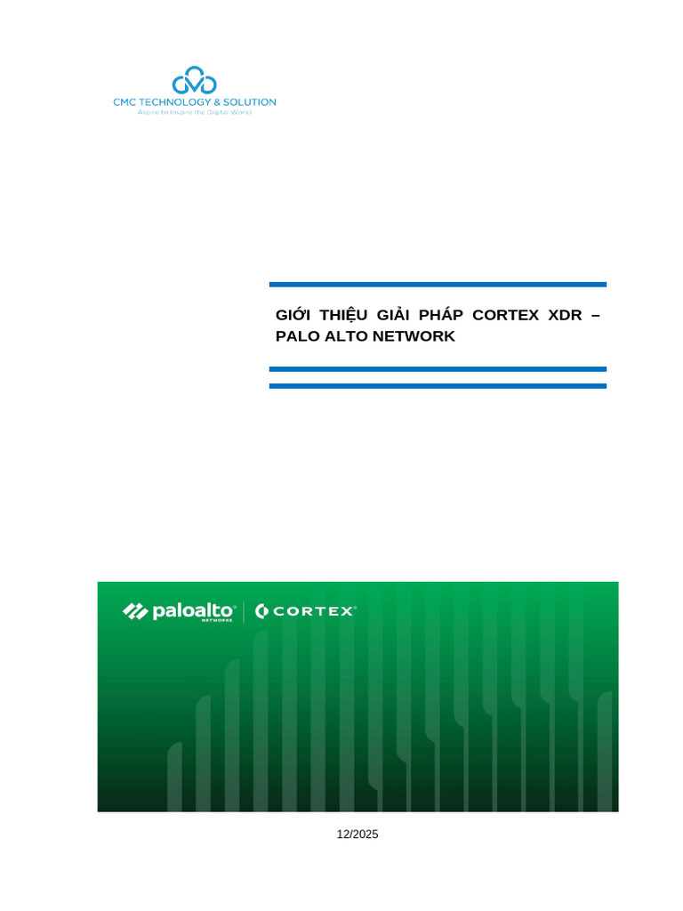 Giai phap PANW Cortex XDR 1 | PDF