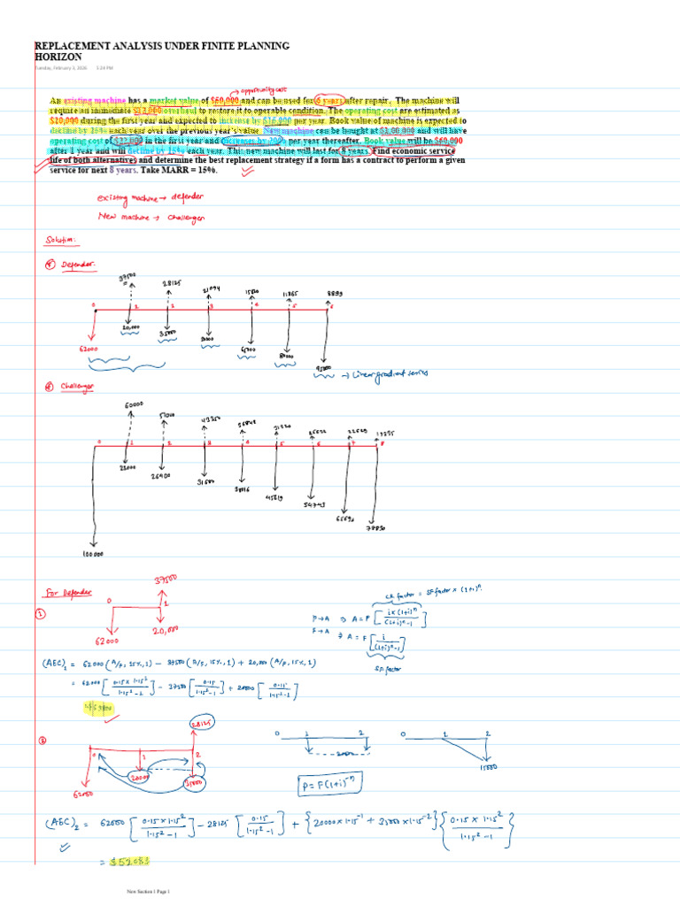 Replacement Analysis YT | PDF