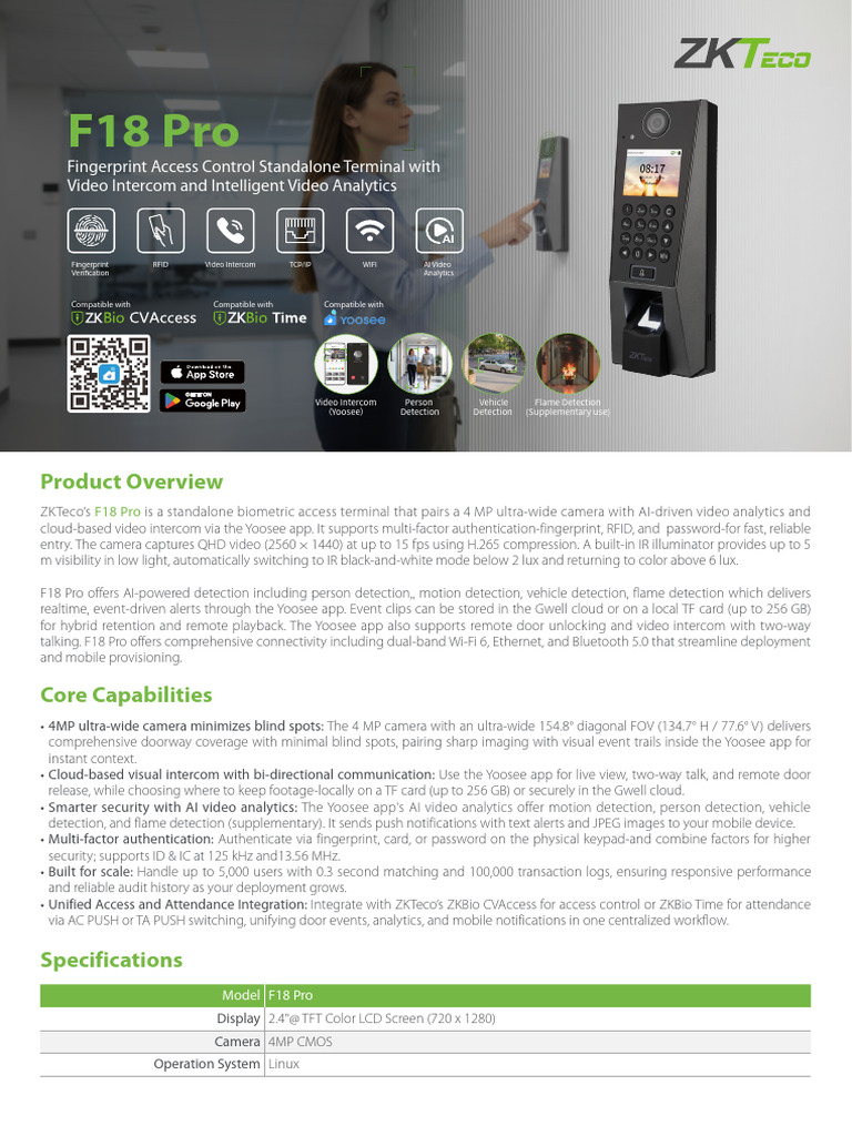 F18 Pro Datasheet 20260323 | PDF | Wi Fi | Ieee 802.11