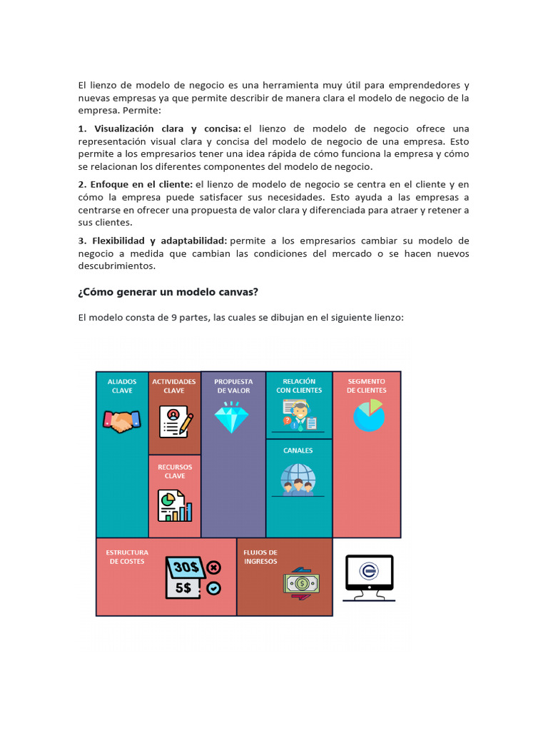 El Modelo de Negocio Canvas | PDF | Modelo de negocio | Business