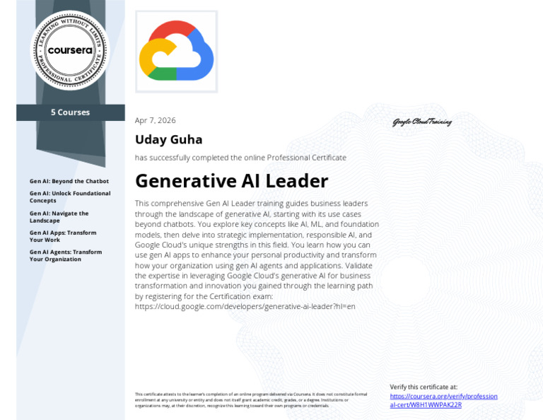 Generative Ai Leader | PDF