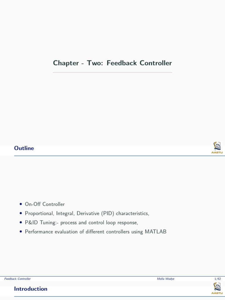 Chapter Two - Feedback Controller | PDF | Control Theory | Feedback