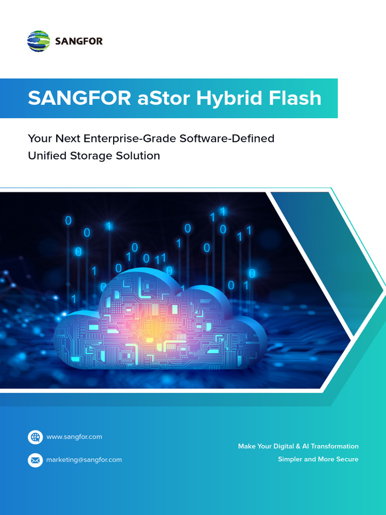 Sangfor Astor Hybrid Flash Brochure | PDF | Computer Data Storage ...