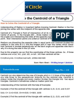 How To Solve The Centroid of A Triangle