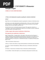 Download Cyber Law and Computer Ethics by Ashwin Kumar SN102613953 doc pdf
