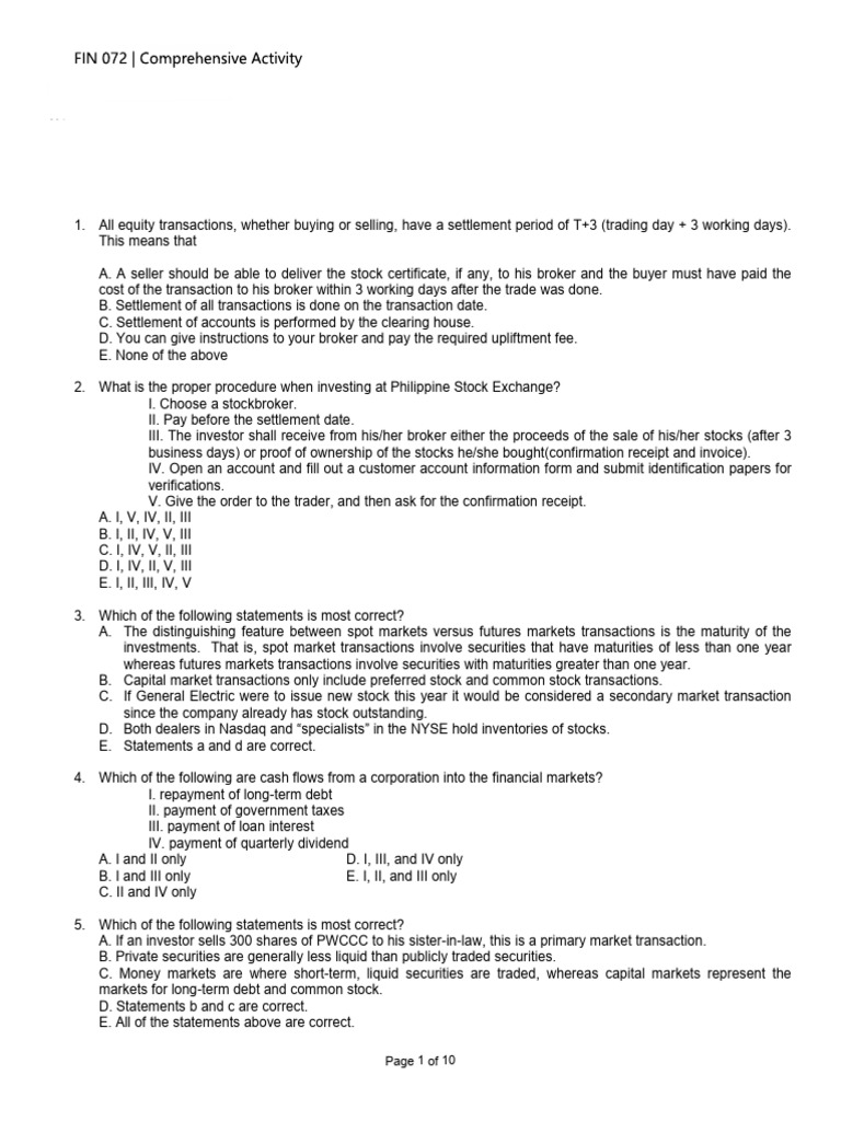 FIN-072_Comprehensive-Activity | PDF | Swap (Finance) | Cost Of Capital