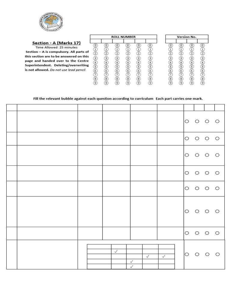 HSSC-I FBISE ALL SUBJECTS MODEL PAPERS 2026 | PDF | Artificial ...