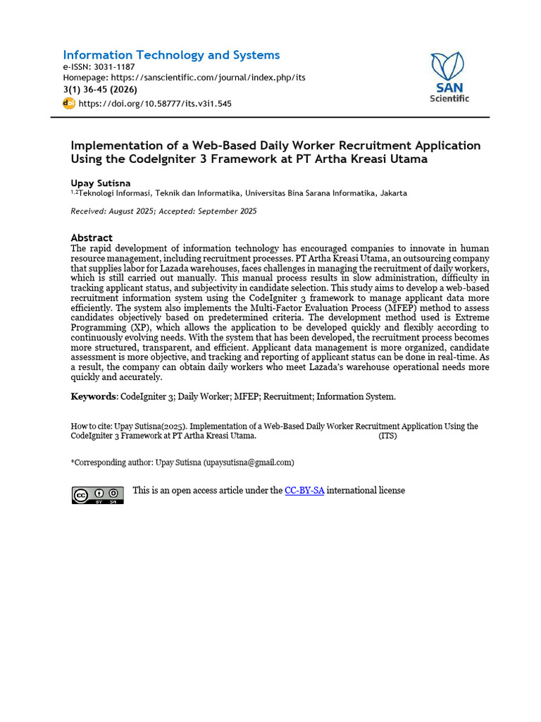 Paper+4 ID545 English | PDF | Recruitment | Decision Support System