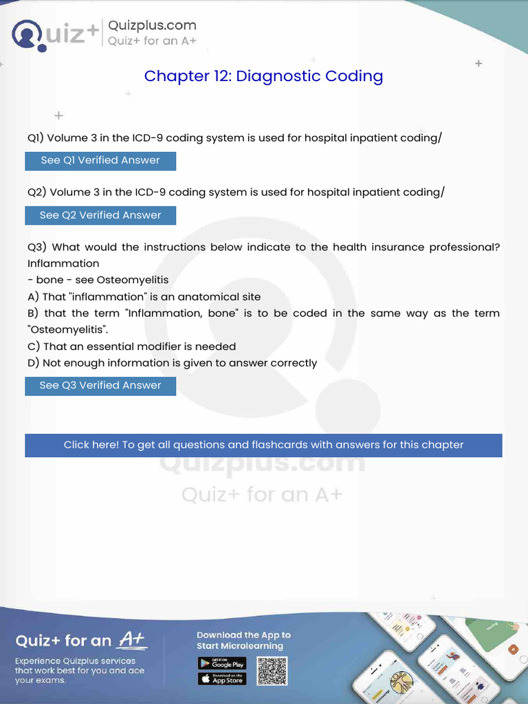 Volume 3 in the Icd9 Coding System is Used for Hospital Inpatient ...