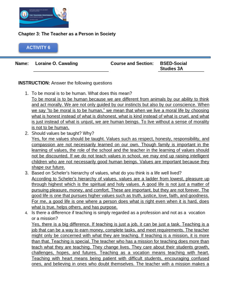 TEMPLATE Chapter 3 Output | PDF | Teachers