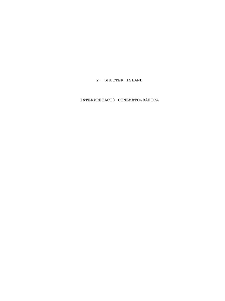 2 Shutter Island | PDF