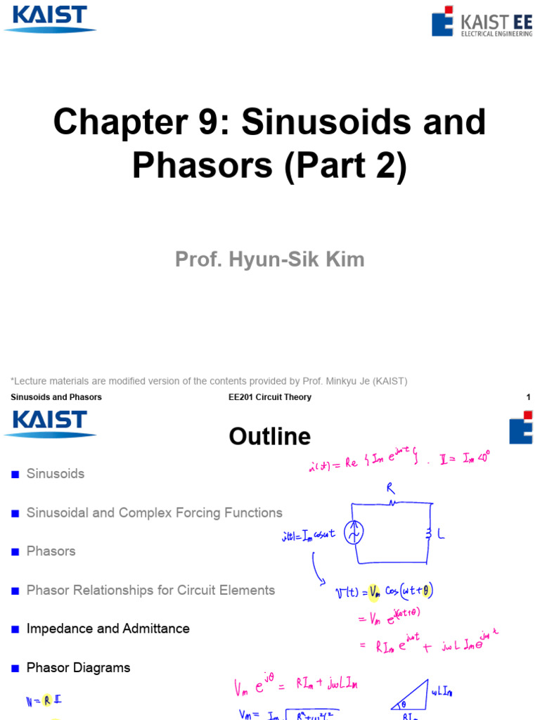 EE201 Ch9 Sinusoids and Phasors (Part 2) | PDF | Electrical Engineering ...