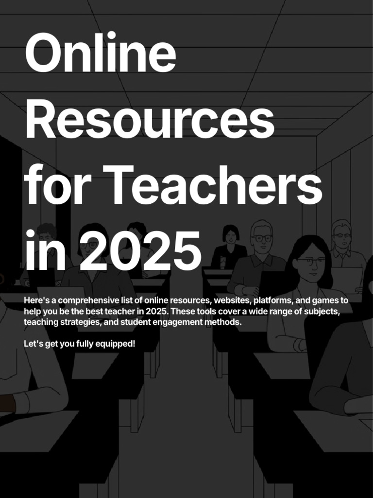 Online Resources for Teachers in 2025 | PDF | Teachers | Learning