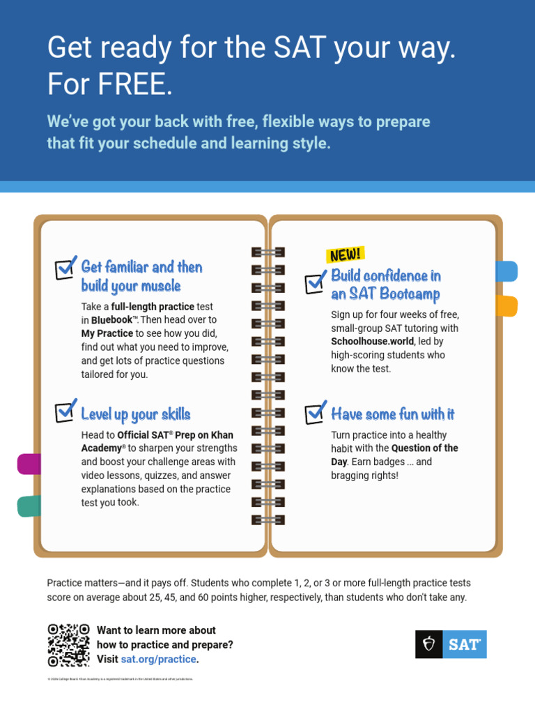 SAT Practice Toolkit Student Flyer. | PDF | Sat | Schools