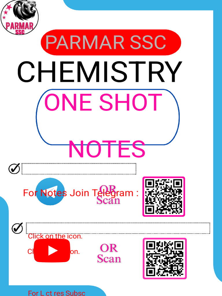 Chemistry One Shot Notes_parmar Ssc | PDF
