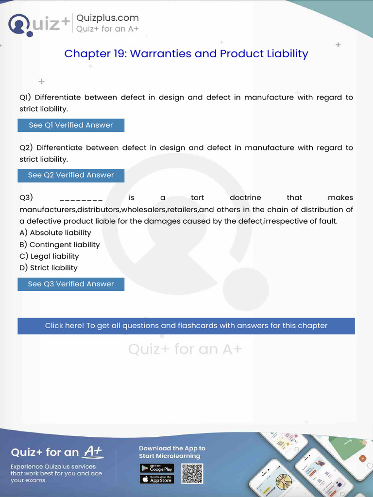 Differentiate Between Defect in Design and Defect in Manufacture With ...