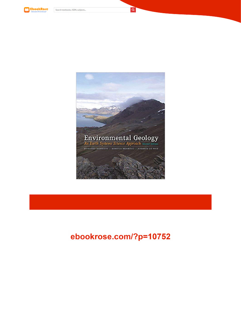 Environmental Geology: An Earth Systems Approach, Second Edition ...