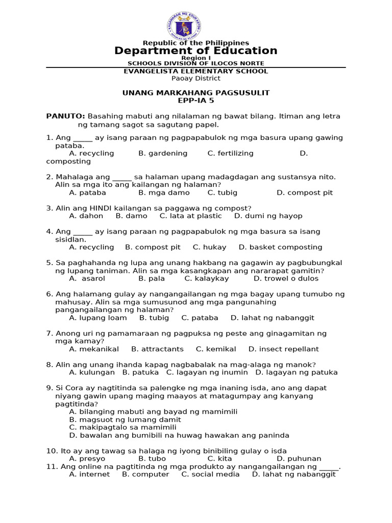 EPP 5 | PDF