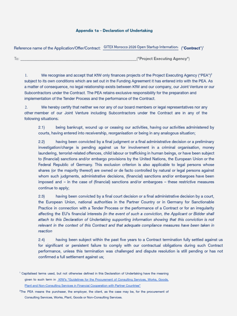 Declaration of Undertaking (DoU) (Concise)_encrypted | PDF | Employment ...