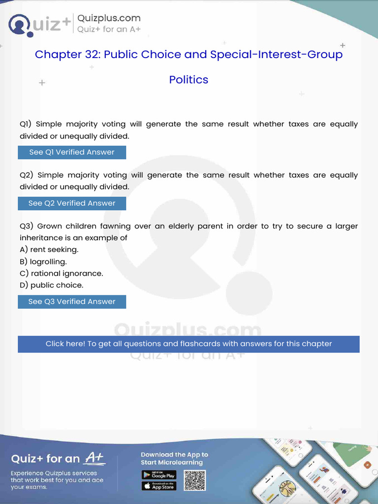 Simple Majority Voting Will Generate the Same Result Whether Taxes Are ...