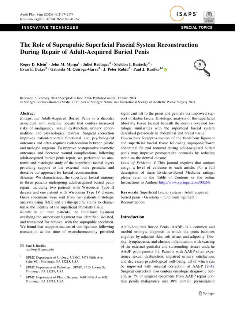 Klein-2025-The Role of Suprapub | PDF