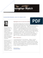Innovation Watch Newsletter 11.16 - August 11, 2012