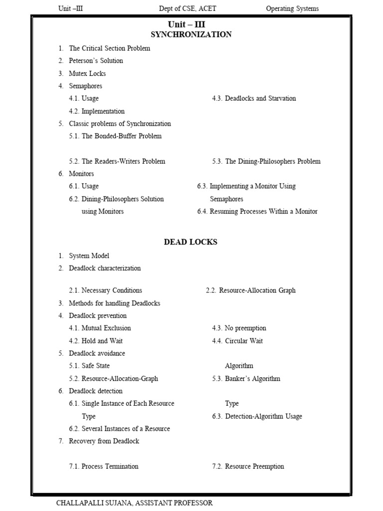 OS Unit 3 | PDF | Operating System Technology | Concurrent Computing