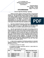 Office Memorandum - Guidelines For High-Rise Buildings Issued by The Ministry of Environment and Forest - Sukanya Kadyan