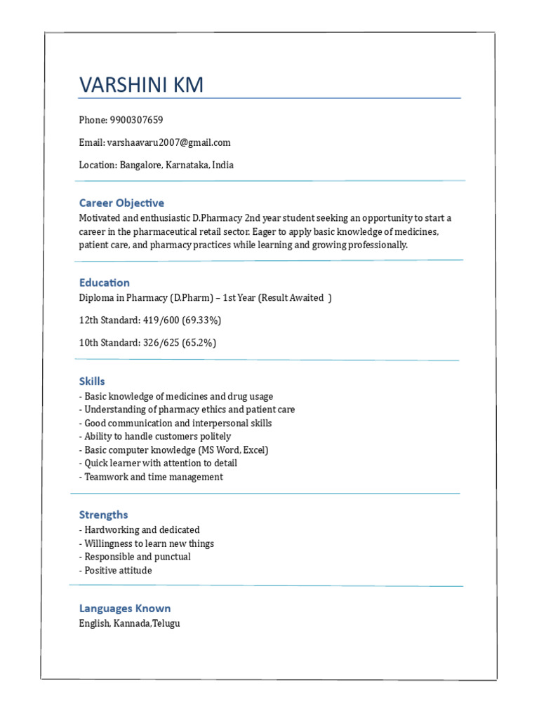 Varshini Resume 2 | PDF