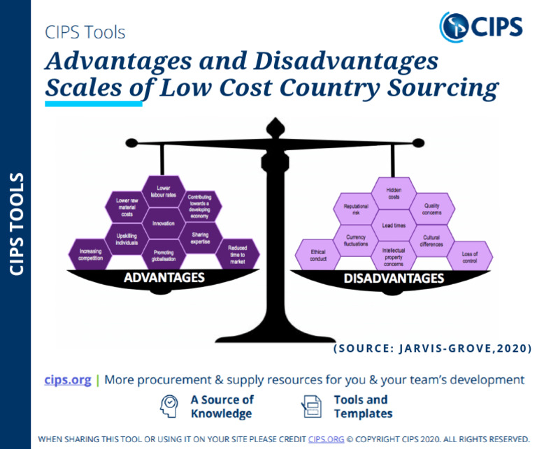 Advantages and Disadvantages Scales of Low Cost Country Sourcing | PDF