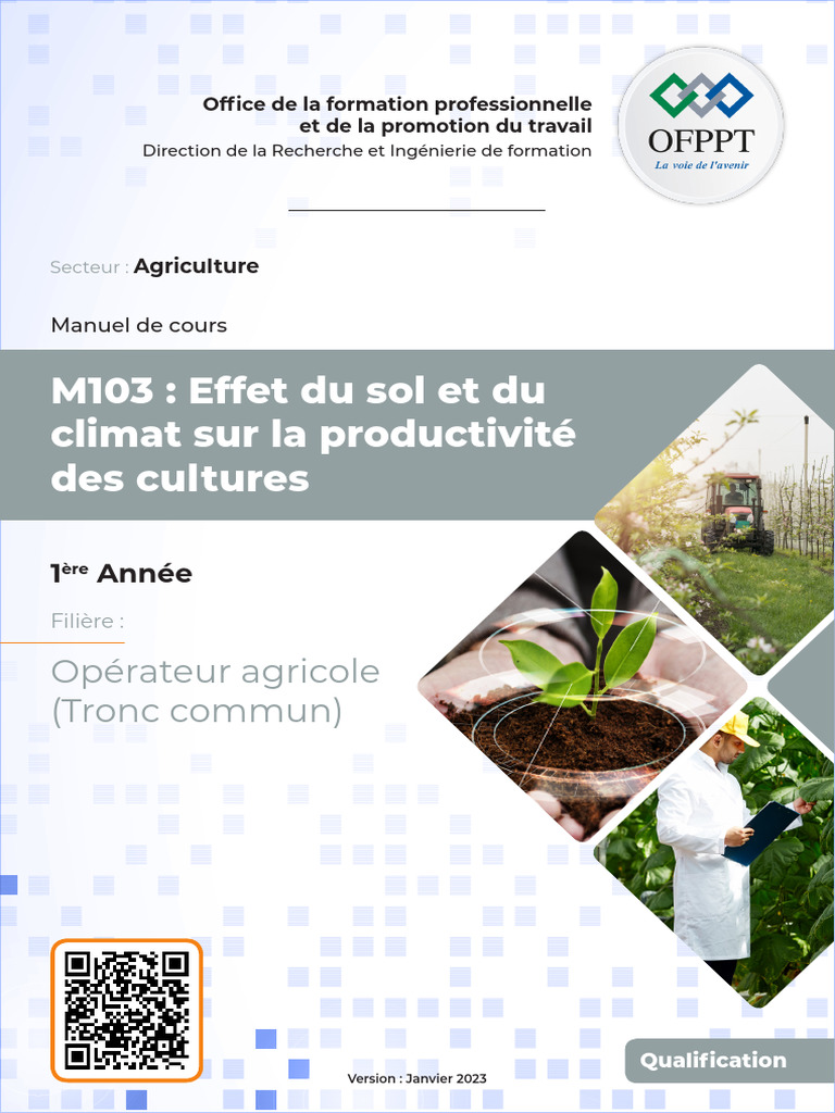 M103 - Effet Du Sol Et Du Climat Sur La Productivité Des Cultures - OA ...